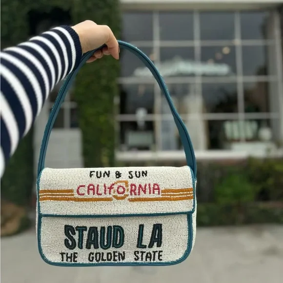 STAUD BEADED TOMMY BAG LA Limited Collection - Picture 3 of 9